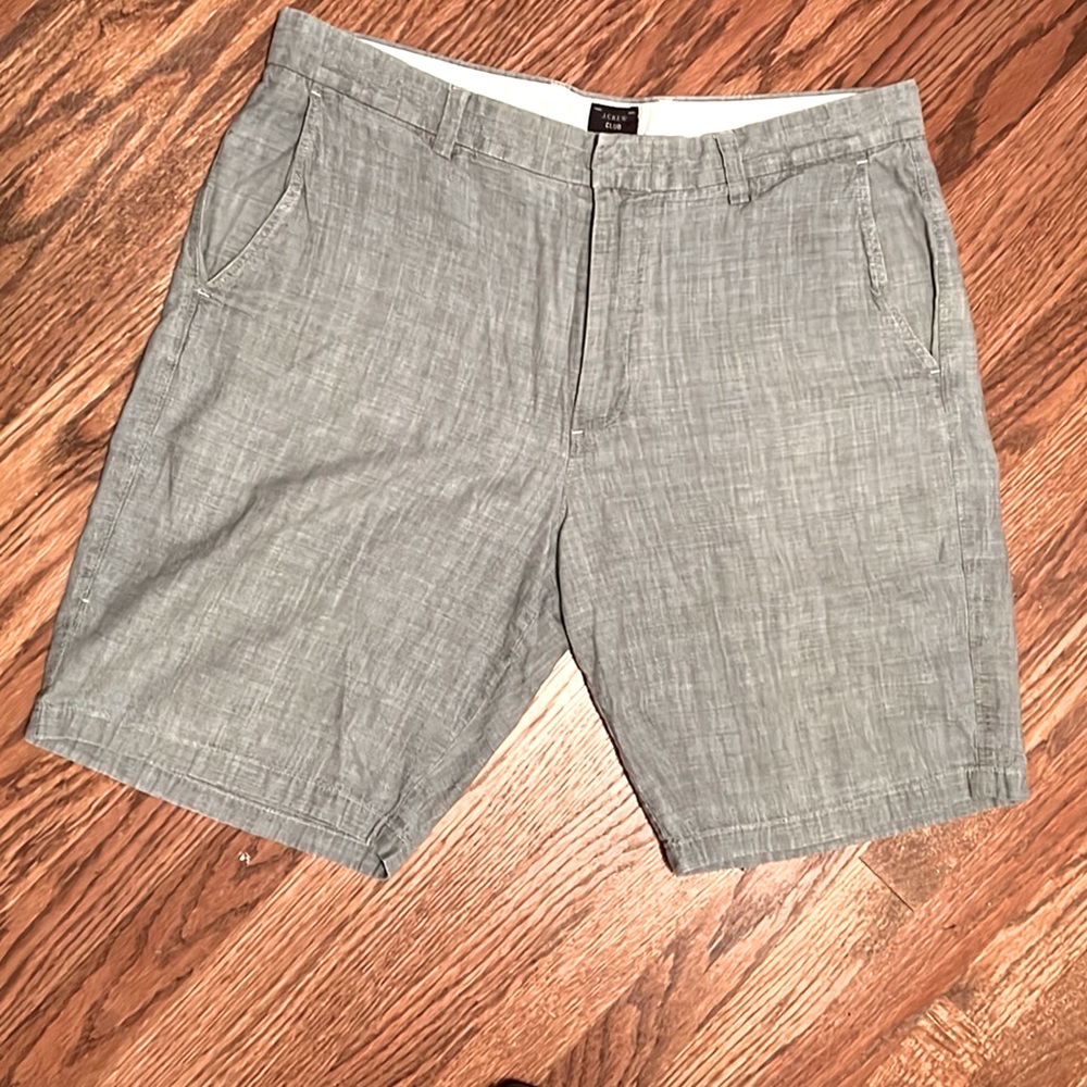 J Crew Men’s short. Chambray fabric, 36” waist, 10 1/2” inseam
